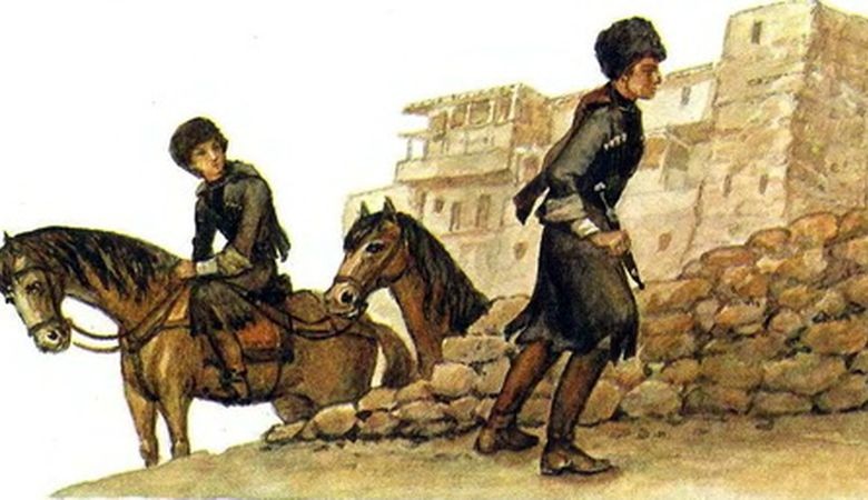 Чечен эл жомогу: Жылан менен кедей